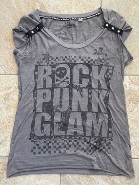 Rock Punk Glam Graphic Tee By Avril Lavigne - Abbey Dawn Logo